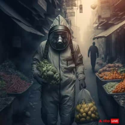 ਤੁਹਾਡੇ ਲਈ, ਇਹ ਦ੍ਰਿਸ਼ ਕਿਸੇ ਸਪੇਸ ਜਾਂ ਲੈਬ ਦੀ ਫੋਟੋ ਵਰਗਾ ਲੱਗ ਸਕਦਾ ਹੈ, ਪਰ ਅਜਿਹਾ ਨਹੀਂ ਹੈ। ਇਹ ਨਜ਼ਾਰਾ ਦਿੱਲੀ ਦੇ ਭਵਿੱਖ ਦਾ ਹੈ, ਜਦੋਂ ਸਬਜ਼ੀ ਖਰੀਦਣ ਲਈ ਵੀ ਇਸ ਤਰ੍ਹਾਂ ਕੱਪੜੇ ਪਾ ਕੇ ਜਾਣਾ ਪਵੇਗਾ।