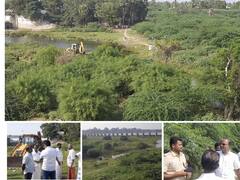 தாமிரபரணி ஆற்றில் காணும் பொங்கலை கொண்டாட தூய்மை பணி தொடக்கம்