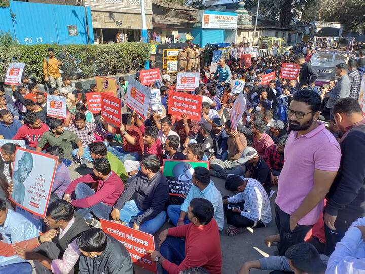 एमपीएसीची तयारी करणारे विद्यार्थी आज राज्यभर आंदोलन करत आहेत. यवक कॉंग्रेसचे पदाधिकारी देखील सहभागी झाले आहेत.