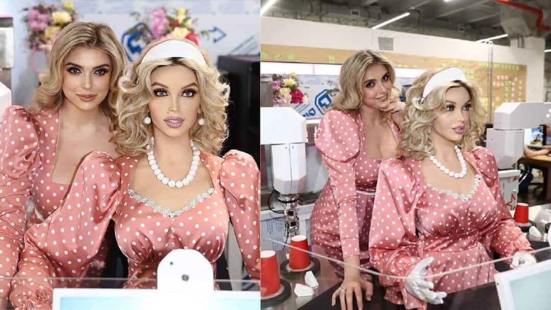 Robot Cafe : जगातील पहिला रोबोट कॅफे, माणूस नाही फक्त रोबोटच करणार काम world first robot cafe open in dubai not single person will work Dubai Donna Cyber Cafe Robot Cafe : जगातील पहिला रोबोट कॅफे, माणूस नाही फक्त रोबोटच करणार काम