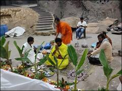 'अली बाबा...' शो के सेट पर हुई पूजा-पाठ...तुनिषा शर्मा के सुसाइड के बाद जल्द शुरू होगी शूटिंग, देखें तस्वीरें