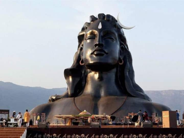 adiyogi 112 feet tall statue of adiyogi unveiled in karnataka Adiyogi Statue : 'बम बम भोले...'; 112 फूट उंच 'आदियोगी' शिवशंकराची मूर्ती, भव्यता पाहून डोळे दिपतील