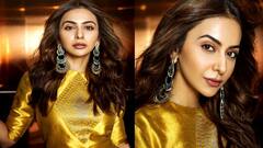 Rakul Preet Singh: ਗੋਲਡਨ ਆਊਟਫਿਟ 'ਚ ਰਕੁਲਪ੍ਰੀਤ ਨੇ ਫੈਲਾਇਆ ਆਪਣਾ ਕਾਤਲਾਨਾ ਅੰਦਾਜ਼, ਪ੍ਰਸ਼ੰਸਕਾਂ ਨੇ ਕਿਹਾ- 'ਛੱਤਰੀਵਾਲੀ ਬਣੀ ਸੋਨਪਰੀ'