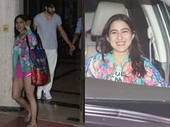 Sara Ali Khan Pics: भाई के साथ Saif Ali Khan के घर पहुंचीं सारा अली खान, स्टारकिड्स का सिंपल लुक जीत लेगा आपका दिल