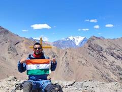 In Photos: कृत्रिम पैरों से दुनिया के चार महाद्वीपों की सबसे ऊंची चोटी फतह करने वाले पहले पर्वतारोही बने चित्रसेन साहू, देखें तस्वीरें