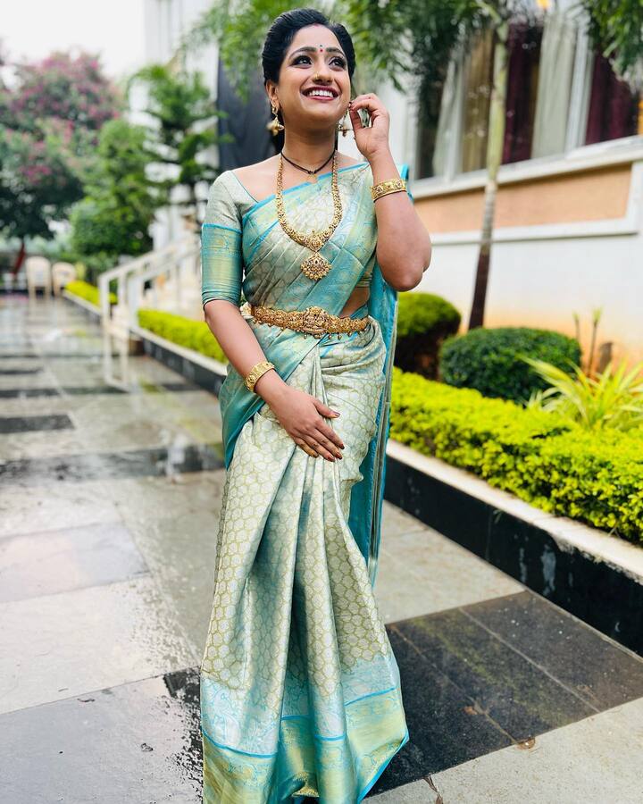 'త్రినయని' ఆషిక గోపాల్ పదుకొనె (Image Credit: Aashika Gopal Padukone Actress/Instagram)