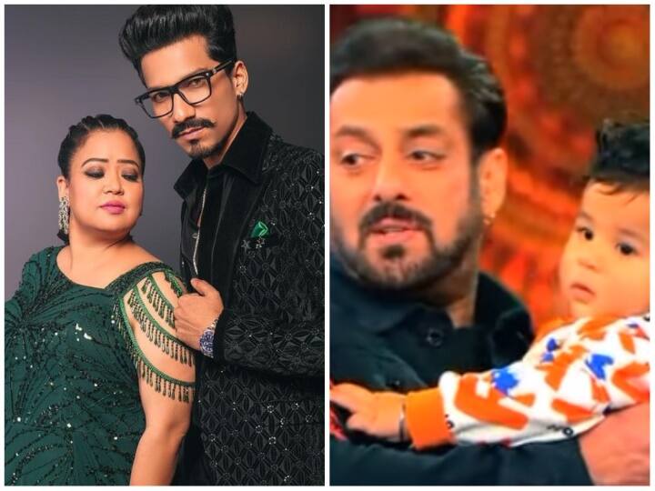 Salman Khan became babysitter for Bharti Singh and Haarsh Limbachiyaa son Laksh video viral from bigg boss 16 Bigg Boss 16: भारती सिंह के बेटे के लिए बेबीसिटर बने सलमान खान! हर्ष लिंबाचिया बोले- चाचू को परेशान मत करना