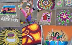 Pongal 2023 : 'தை பொங்கலும் வந்தது பாலும் பொங்குது பாட்டு சொல்லடியோ..’ பொங்கல் கோலப் போட்டியின் போட்டோஸ்!