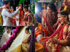 Wedding Album: शादी में बड़े-बड़े नायाब हीरो के गहनों से लेकर सोने के जोड़े में लदे थे सामंथा और नागा चैतन्य, देखिए 10 करोड़ की शादी की Inside Photos