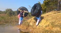 In Pics: छत्तीसगढ़ के इस जिले में जान जोखिम में डालकर स्कूल जाते हैं बच्चे, दशकों से है समस्या, देखें तस्वीरें