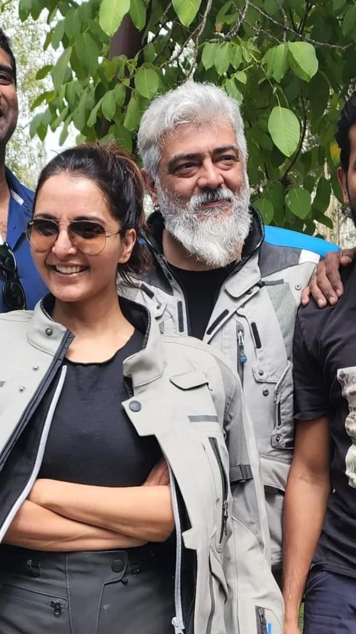 துணிவு படத்தின் படப்பிடிப்பின் போது பல போட்டோஸ் வெளியானது