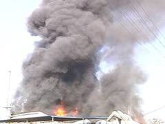 PHOTO: कोल्हापुरात गोकुळ शिरगाव एमआयडीसीत अग्नितांडव, आगीच्या ज्वाळा अन् धुराचे लोट- पाहा थरारक दृश्य