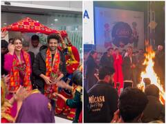 'शहजादा' के ट्रेलर लॉन्च के बीच कार्तिक और कृति ने पंजाब में मनाई लोहड़ी, ढोल पर जमकर किया भांगड़ा