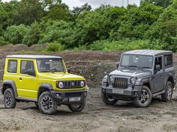 Car Comparison : See the Full Comparision Between Mahindra Thar and Maruti Jimny Car Comparison: મહિન્દ્રા થારને ટક્કર આપવા આવી મારૂતિ જિમ્ની, તાકાત-લૂકમાં કોણ બેસ્ટ?