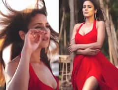 Shehnaaz Gill Pics: લાલ હાઈ થાઈ સ્લિટ ગાઉનમાં અભનેત્રીએ ચાહકોને કર્યા ઘાયલ