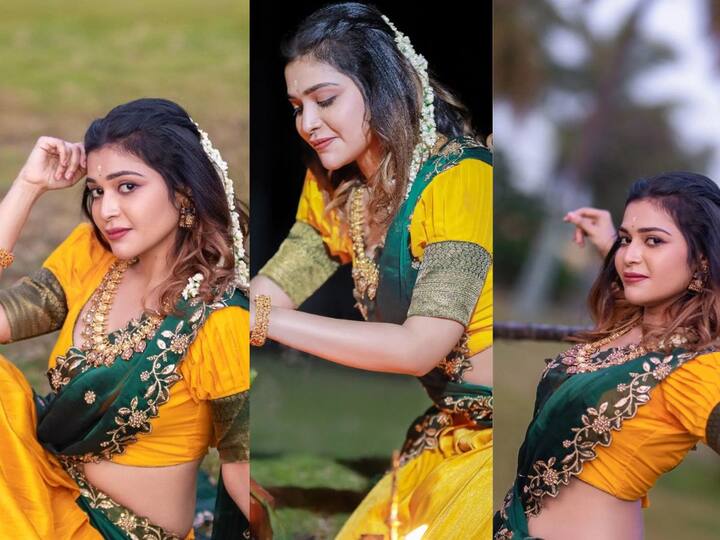 Dharsha Gupta: பிரபல நடிகை தர்ஷா குப்தா பொங்கல் கொண்டாடிய சில புகைப்படங்களை வெளியிட்டுள்ளார்.  அவை வைரலாகி வருகின்றன