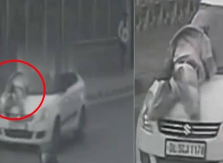 Ghaziabad driver dragged a man on bonnet of car Delhi Police shied away from case telling road rage incident Delhi Crime News: दिल्ली में कार की बोनट पर शख्स को घसीटता रहा चालक, पुलिस ने मामले से झाड़ा पल्ला, कही ये बात