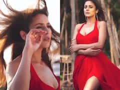 Shehnaaz Gill Pics: सुर्ख लाल ड्रेस में टाइटैनिक पोज देती दिखीं शहनाज गिल, इनकी कातिलाना अदाएं नहीं देखी तो क्या देखा