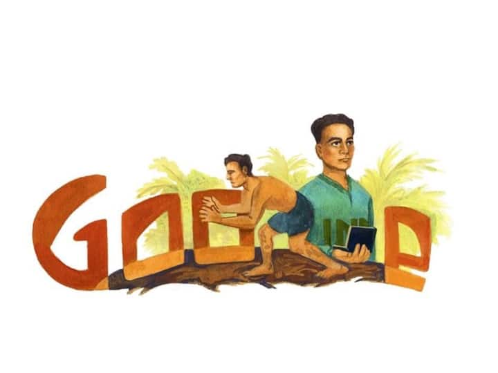 Google Doodle honours wrestler Khashaba Dadasaheb Jadhav, known as pocket dynamo Khashaba Dadasaheb :   कुस्तीगीर खाशाबा जाधव यांची 97 वी जयंती;  गूगलचं खास डूडल