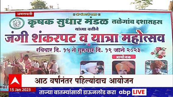 Amravati Shankarpat : तळेगाव दशासरमध्ये आजपासून शंकरपट, आठ वर्षांनंतर पहिल्यांदाच आयोजन