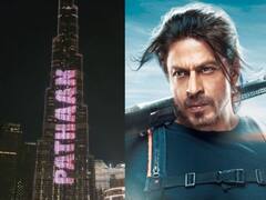 Shah Rukh Khan: बुर्ज खलिफावर झळकला 'पठाण' चा ट्रेलर; पाहा फोटो