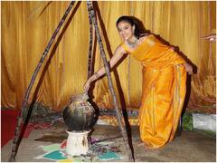 Keerthy Suresh: సంక్రాంతి సంబరాల్లో కీర్తి సురేష్ - పసుపు చీరలో మెరుపుతీగలా