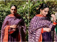 Sonam Kapoor Looks Radiant In Hues Of Purple And Orange, SEE PICS