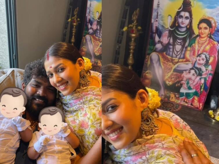 Vignesh Shivan shares new family photo on Instagram on behalf of Pongal Nayanthara : இது சிவனின் குடும்பம்.. விக்னேஷ் சிவன் பகிர்ந்த பொங்கல் விழா க்ளிக்..