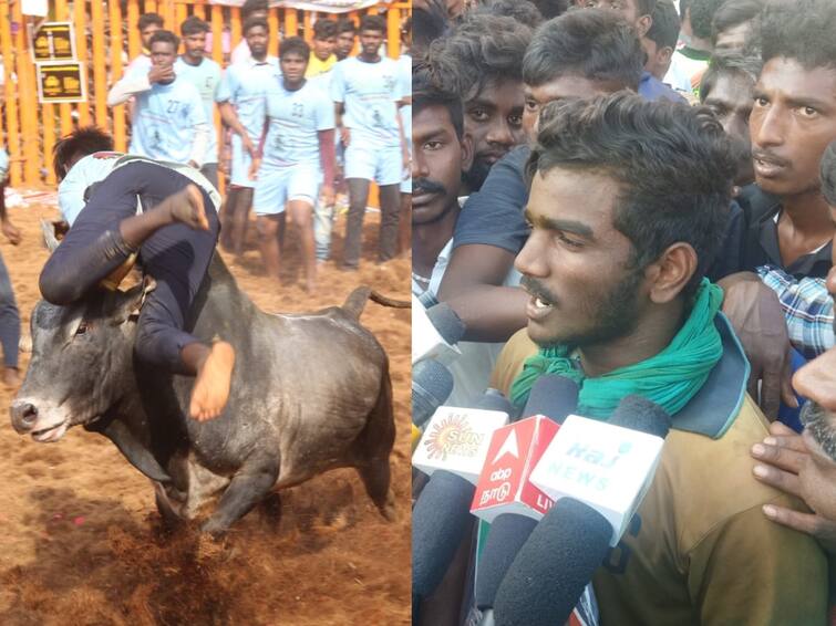 Palamedu Jallikattu: Chinnapatti Tamilarasan captured 23 bulls and won the first prize car Palamedu Jallikattu : பாலமேடு ஜல்லிக்கட்டு நிறைவு.. முதல் மூன்று இடங்களை பிடித்த மாடு பிடி வீரர்கள் யார் தெரியுமா..?