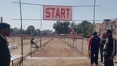 In Pics: रेलवे की ऑनलाइन भर्ती परीक्षा में सफल अभ्यर्थियों की दौड़, जोधपुर के भगत की कोठी रेलवे स्टेडियम में आयोजन