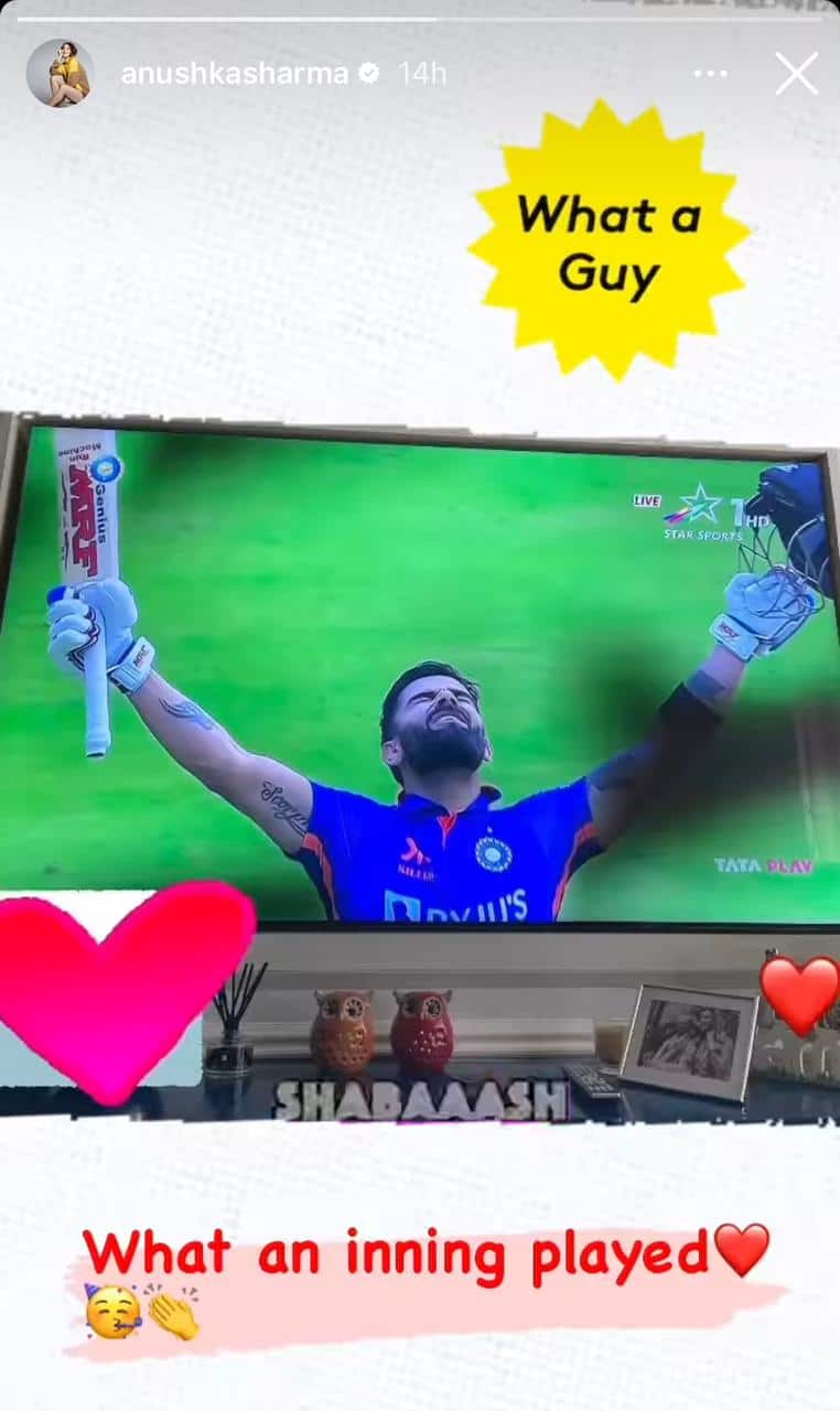 Anushka Sharma Pics: 'क्या आदमी है यार', कोहली की 'विराट' पारी पर अनुष्का शर्मा ने दिया ये रिएक्शन