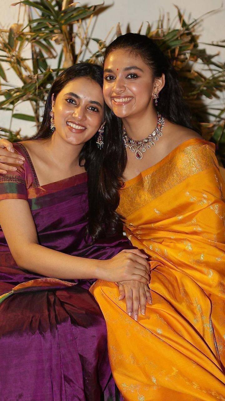 கீர்த்தியின் பொங்கல் விழாவிற்கு பிரியங்கா மோகன் வருகை தந்துள்ளார்