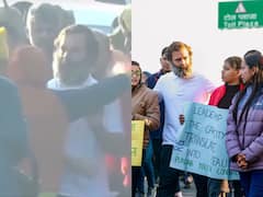 Man Runs Into Rahul Gandhi, Hugs Him Breaching Security At Bharat Jodo Yatra In Punjab