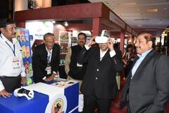 जी-२० बैठकस्थळी असलेल्या प्रदर्शनाला चंद्रकांत पाटील यांनी दिली भेट