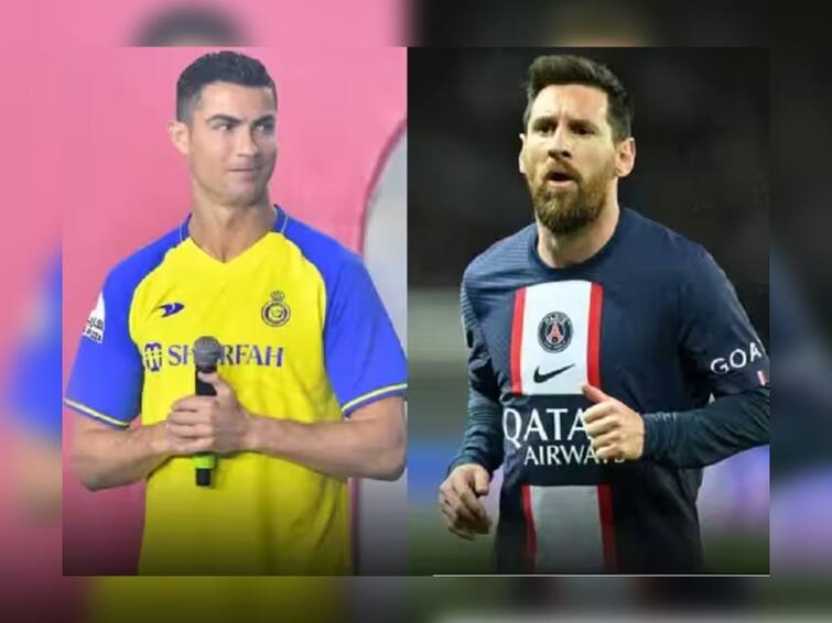 Cristiano Ronaldo vs Lionel Messi Match on 19th january as Riyadh All-Star vs PSG Match is about to happen know live streaming details Ronaldo vs Messi : पुन्हा एकदा रोनाल्डो-मेस्सी आमने-सामने, कधी, कुठे पाहाल सामना? सर्व माहिती एका क्लिकवर