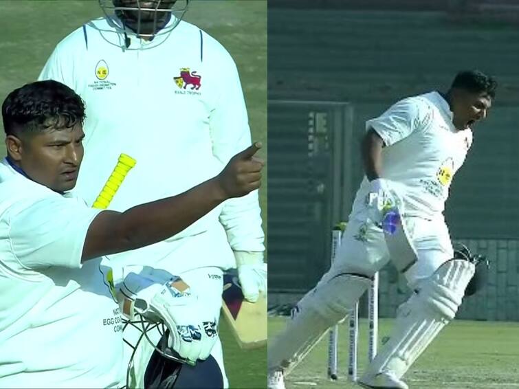 sarfaraz khan hits another century in ranji trophy 2023 against delhi know in details here Sarfaraz Khan: ’என்னை எதுக்கு டீம்ல சேர்க்கல’.. டெல்லிக்கு எதிராக சதம்.. சொல்லாமல் சொல்லி அடித்த சர்ஃபராஸ் கான்!