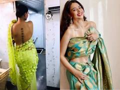 बिना ब्लाउज के साड़ी पहन हीरोइनों ने धड़काया फैंस का दिल, बच्चन परिवार की बहू को देख तो फटी सबकी आंखे!