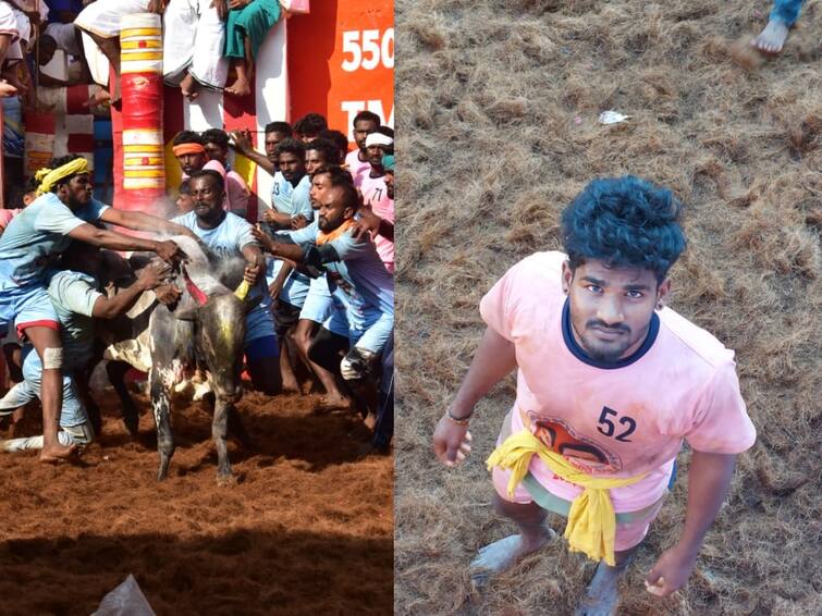 Alanganallur Jallikattu Abhi Siddhar won the first prize by taming 26 bulls Alanganallur Jallikattu: நிறைவடைந்த அலங்காநல்லூர் ஜல்லிக்கட்டு.. 26 காளைகளை அடக்கி அபி சித்தர் முதலிடம்! அசத்திய வீரர்களின் முழு விவரம்..