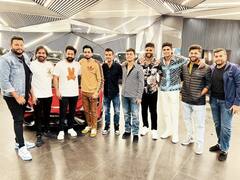 టీమిండియా ఆటగాళ్లను కలిసిన జూనియర్ ఎన్టీఆర్ - హైదరాబాద్‌లో సందడే సందడి!