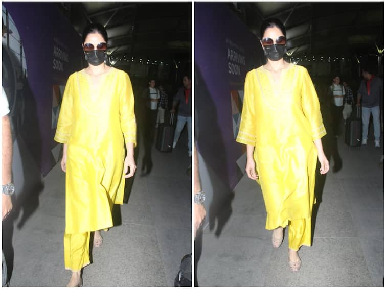 Katrina Kaif Sparks Pregnancy Rumours Once Again With Latest Airport Outing In A Yellow Suit Katrina Kaif Sparks Pregnancy Rumours Once Again With Latest Airport Outing In A Yellow Suit