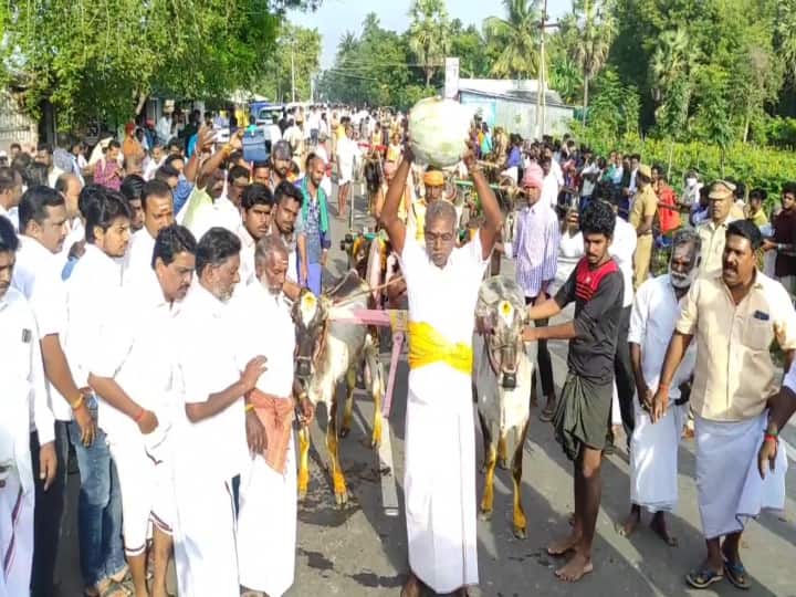 மூன்றாண்டுகளுக்கு பிறகு மீண்டும் திருக்கடையூரில் கோலாகலமாக தொடங்கிய ரேக்ளா ரேஸ்!