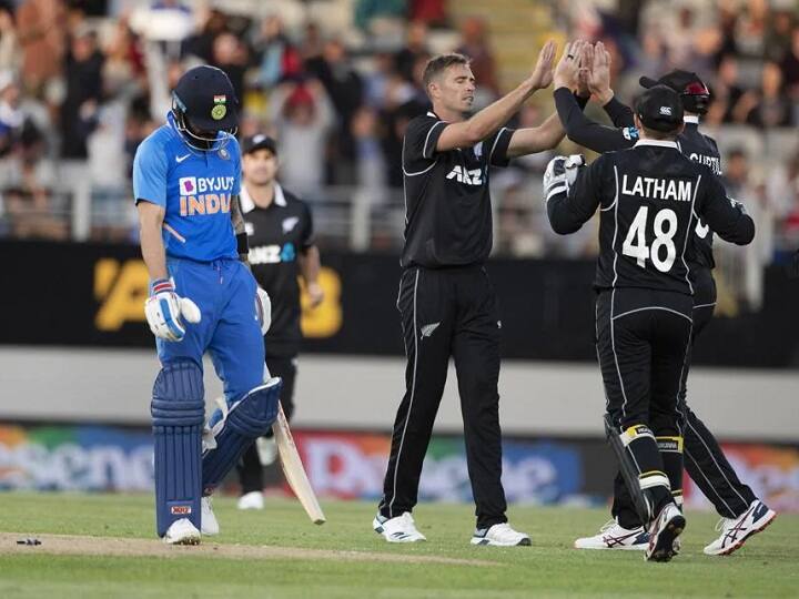 IND vs NZ Last Five ODI Records India never win an ODI against New Zealand Since July 2019 IND vs NZ: वनडे क्रिकेट में न्यूजीलैंड के खिलाफ टीम इंडिया का हालिया रिकॉर्ड खराब, पिछले पांचों मैचों में मिली है हार