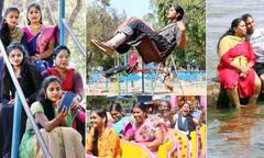 காணும் பொங்கல் விழா; திருச்சி முக்கொம்பு - காவிரி கரைகளில் அலைமோதிய மக்கள் கூட்டம்