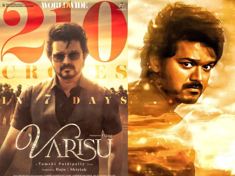 Vijay starring Varisu first week worldwide box office collection Varisu collects 210 crores Varisu Box Office Collection: துள்ளிக்குதித்த துணிவை உலகளவில் தட்டித் தூக்கிய வாரிசு! வெளியான ஒரு வார கலெக்‌ஷன்!