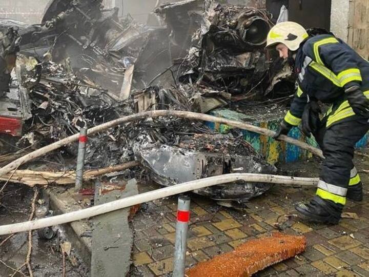 Helicopter crash in Kyiv death of Ukraine Home Minister death कीव में हेलिकॉप्टर हादसा-18 लोगों की मौत, यूक्रेन के गृह मंत्री की भी गई जान