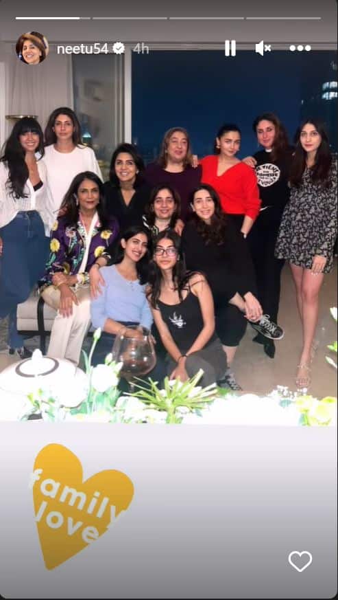 Shweta Bachchan Nanda with her daughter Navya Naveli and son Agastya Nanda was also a part of the get together.