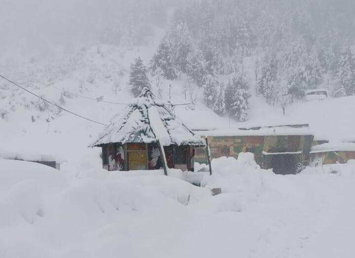 सर्वत्र रस्त्यांवर बर्फाची चादर पसरली आहे. त्यामुळं वाहतुकीलाही मोठ्या प्रमाणात अडथळा निर्माण होत आहे.