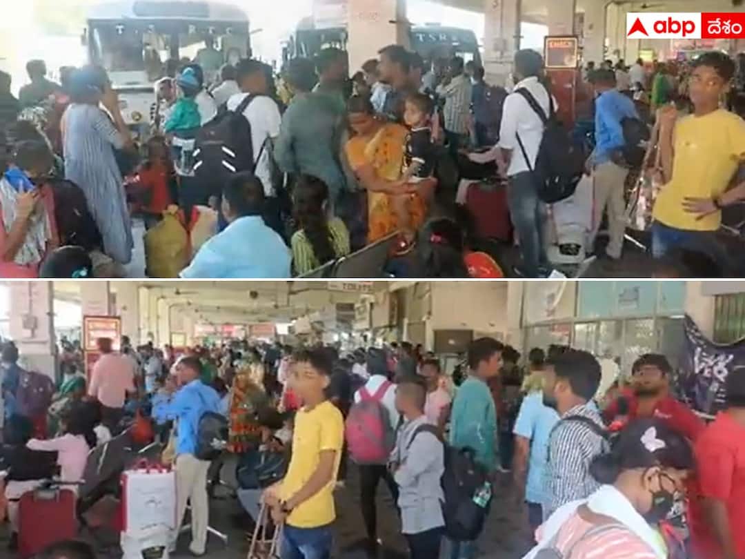 TSRTC Passengers: బస్సులన్నీ ఖమ్మం బీఆర్ఎస్ సభకు, బస్టాండ్లలో గంటల తరబడి వేచిచూస్తున్న ప్రయాణికులు Warangal RTC passengers not getting buses to return their native, buses are routed to BRS Khammam Meeting TSRTC Passengers: బస్సులన్నీ ఖమ్మం బీఆర్ఎస్ సభకు, బస్టాండ్లలో గంటల తరబడి వేచిచూస్తున్న ప్రయాణికులు