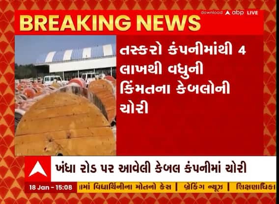 Vadodara: વાઘોડિયાના ખંધા રોડ પર આવેલી કેબલ કંપનીમાં લાખો રુપિયાના કેબલ વાયરની ચોરી