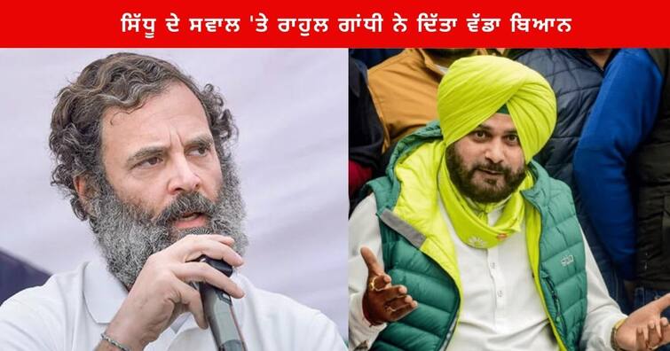 Punjab Politics : Rahut Gandhi Reaction on Navjot Singh Siddu amid bharat Jodo Yatra Punjab Politics : ਨਵਜੋਤ ਸਿੱਧੂ ਦੇ ਸਵਾਲ 'ਤੇ ਰਾਹੁਲ ਗਾਂਧੀ ਨੇ ਦਿੱਤਾ ਵੱਡਾ ਬਿਆਨ, ਜਾਣੋ- ਕੀ ਹਨ ਇਸਦੇ ਮਾਇਨੇ ?